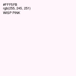#FFF5FB - Wisp Pink Color Image